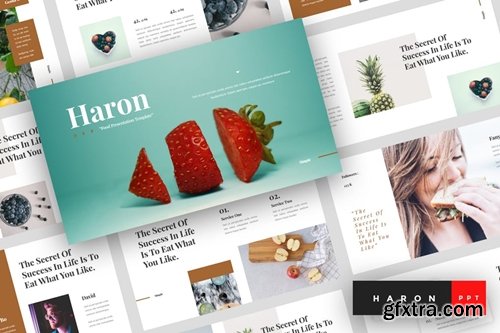 Haron - Food Powerpoint, Keynote and Google Slides Templates