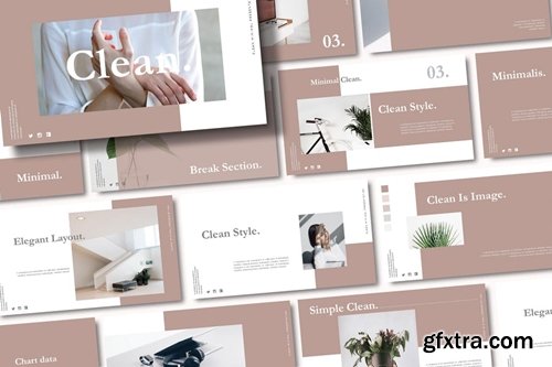 CLEAN Powerpoint, Keynote and Google Slides Templates