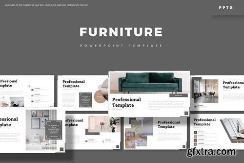 Furniture Powerpoint, Keynote and Google Slides Templates