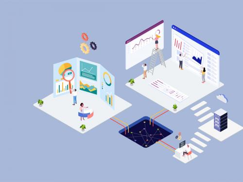 Analysis Agency Concept Isometric Illustration - analysis-agency-concept-isometric-illustration