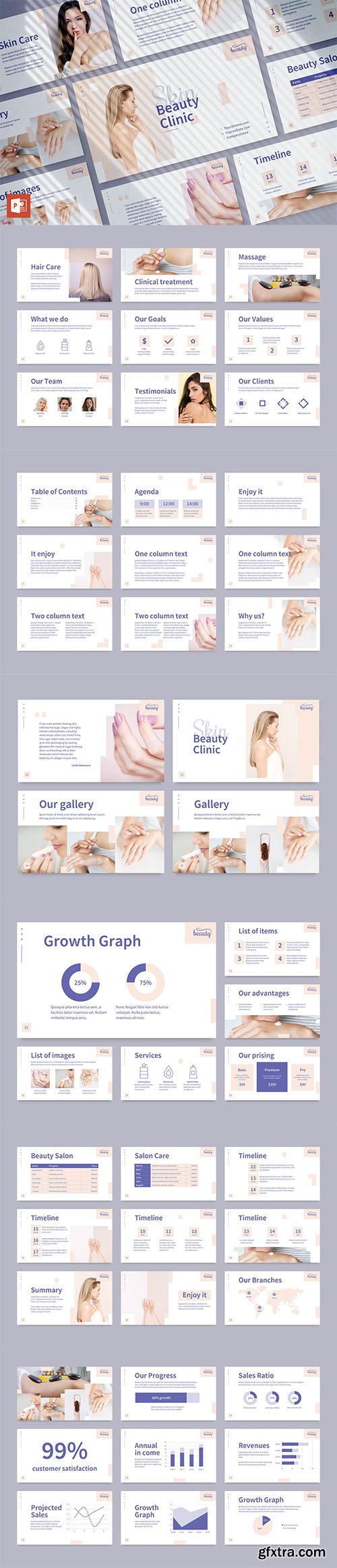 Skin Beauty Clinic PowerPoint Presentation