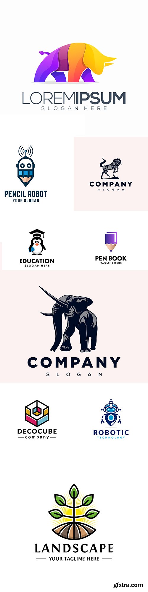 Creative business logos corporate company design 36