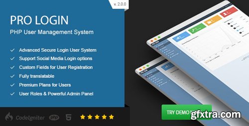 CodeCanyon - Pro Login v2.1 - Advanced Secure PHP User Management System - 12388905