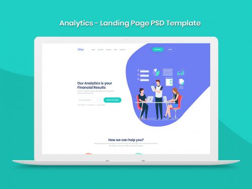 Analytics Landing Page PSD Template - analytics-landing-page-psd-template