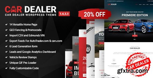 ThemeForest - Car Dealer v1.4.3.3 - Automotive Responsive WordPress Theme - 20213334 - NULLED