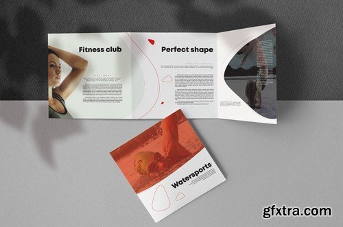 Sport Fitness Square Trifold Brochure