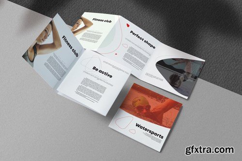 Sport Fitness Square Trifold Brochure