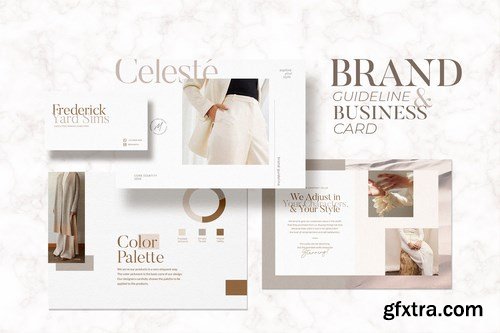 Brand Guideline and Business Card Celeste