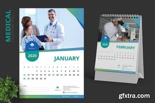 2020 Clean Medical Hospital Calendar Pro