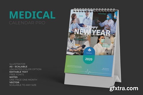 2020 Clean Medical Hospital Calendar Pro