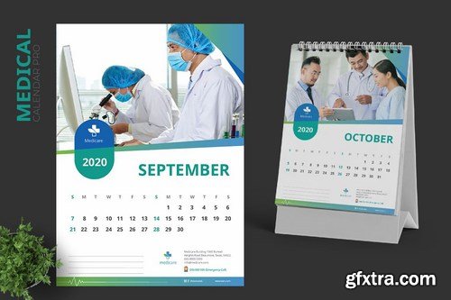 2020 Clean Medical Hospital Calendar Pro