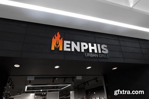 Letter Fire Grill Logos