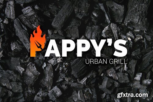 Letter Fire Grill Logos