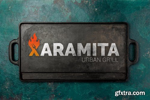 Letter Fire Grill Logos