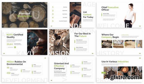 Kayu - Craftsman Powerpoint Template