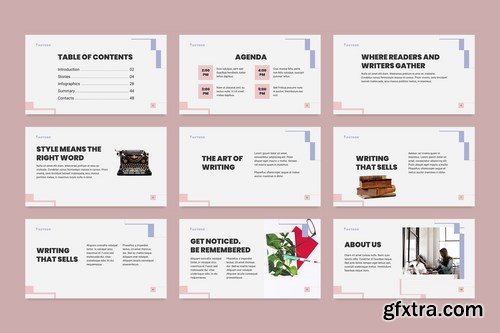 Author PowerPoint Presentation Template