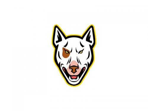 Angry Bull Terrier Mascot - angry-bull-terrier-mascot