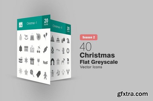 Christmas Flat and Filled Icons Pack