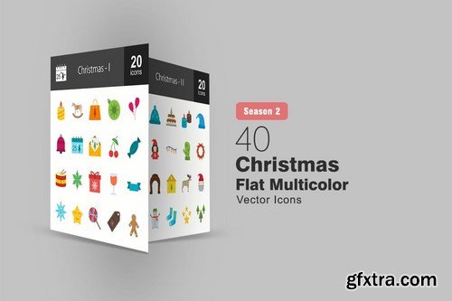 Christmas Flat and Filled Icons Pack