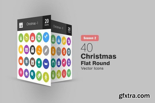 Christmas Flat and Filled Icons Pack