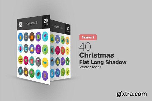 Christmas Flat and Filled Icons Pack