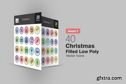 Christmas Flat and Filled Icons Pack