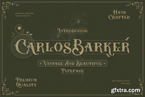 Carlos Barker - Vintage Victorian Font