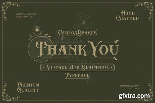 Carlos Barker - Vintage Victorian Font