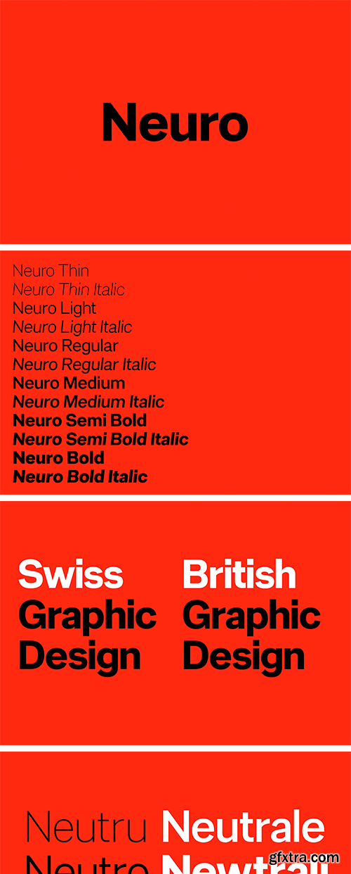 F37 Neuro Font Family