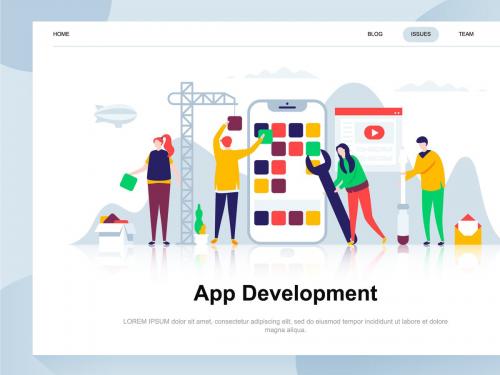 App Development Flat Concept - app-development-flat-concept