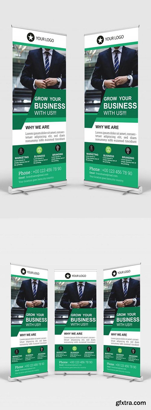 Corporate Roll Up Banner