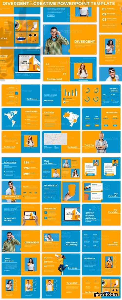 Divergent - Creative Powerpoint Template