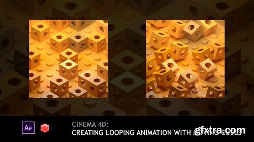 Cinema 4D: Creating looping animation with moving cubes