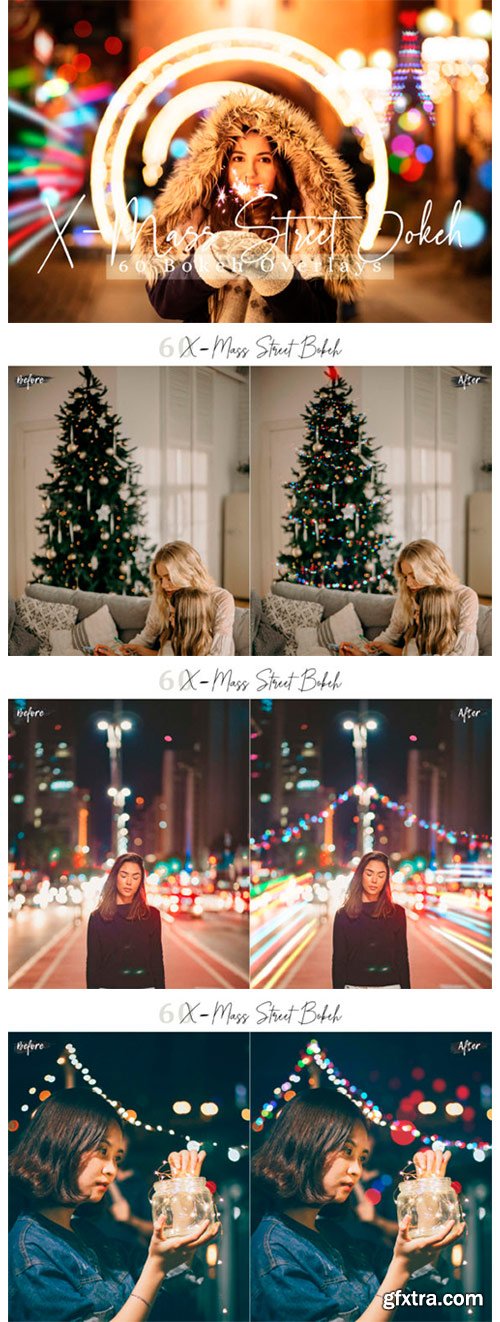 60 X-Mass Street Bokeh Lights Effect 2218451