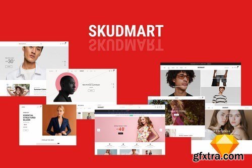 Skudmart - Clean, Minimal Sketch Template