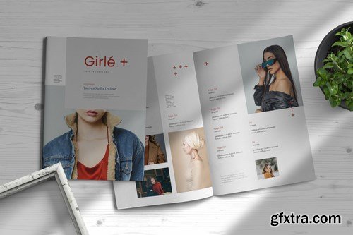 Girle Indesign Magazine Template