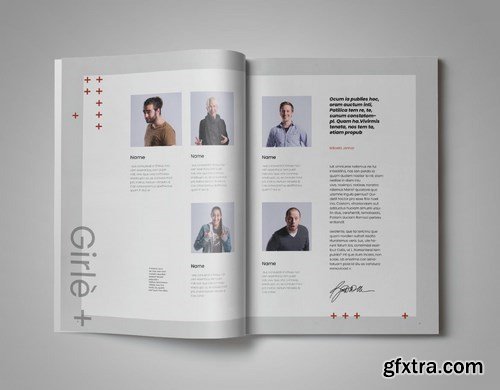 Girle Indesign Magazine Template