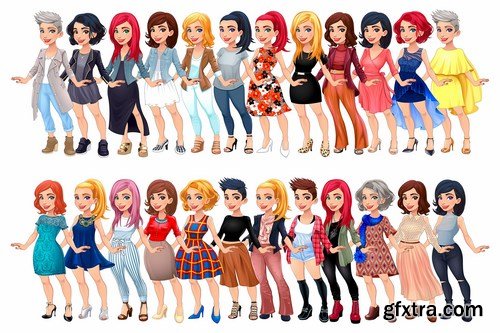 Varied Female Fashion Avatar