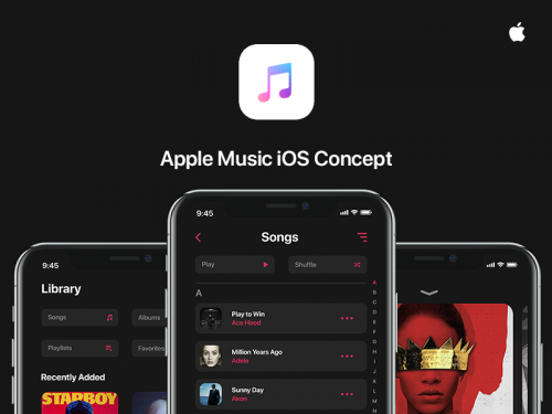 Apple Music App - apple-music-ios-concept-icons