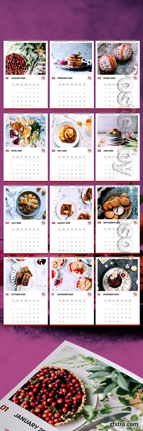 Annual Calendar Layout 307198523