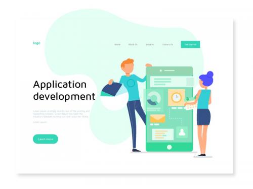 Application Development Illustration for Landing Page - application-development-illustration-for-landing-page