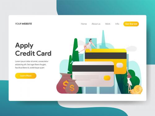 Apply Credit Card Illustration Concept - apply-credit-card-illustration-concept