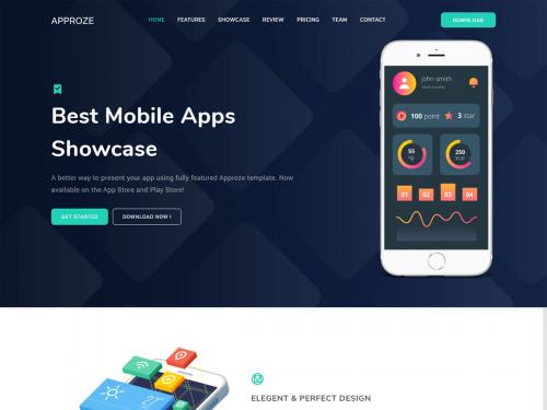 Approze : Responsive App Showcase Template - approze-responsive-app-showcase-template