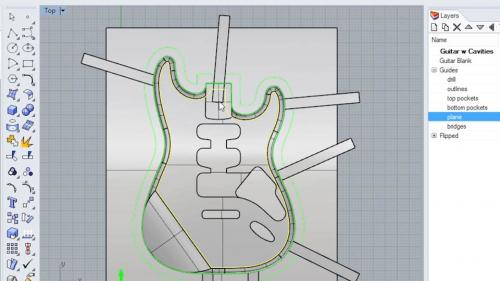 Lynda - Creating a Guitar Body with RhinoCAM - 361202