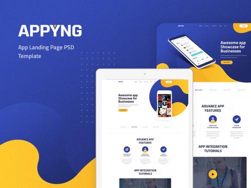 Appyng - App Landing Page PSD Template - appyng-app-landing-page-psd-template