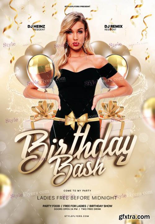 Birthday Bash V0212 2019 PSD Flyer Template