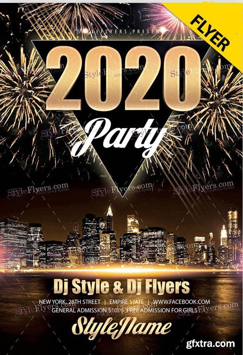 2020 Party V0312 2019 PSD Flyer Template