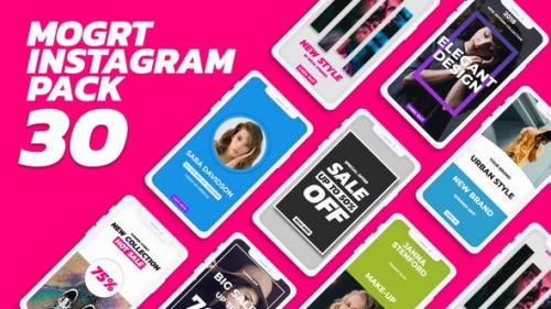 Videohive - 30 Trendy Instagram Stories I Mogrt