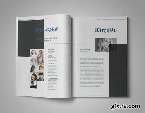 Bro-Ken InDesign Magazine Template