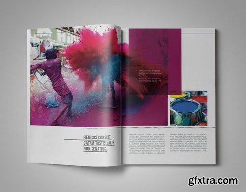 Bro-Ken InDesign Magazine Template